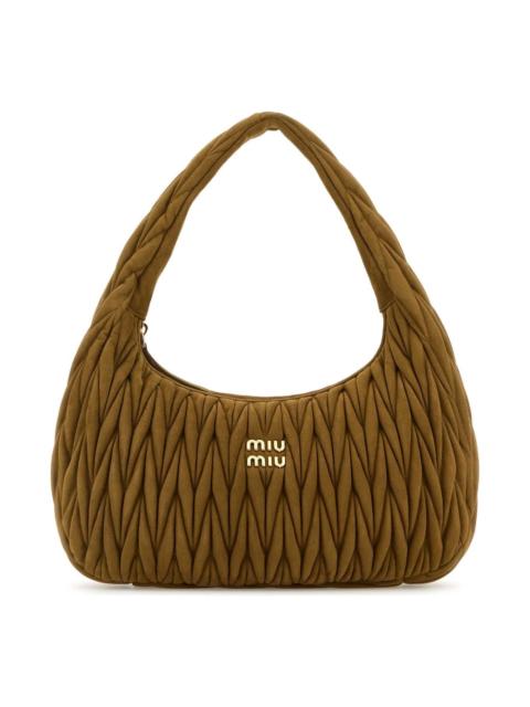 Miu Miu Biscuit Suede Shoulder Bag