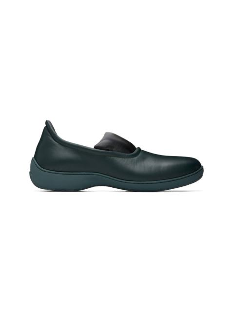Kiko Kostadinov Green & Black Laan Loafers