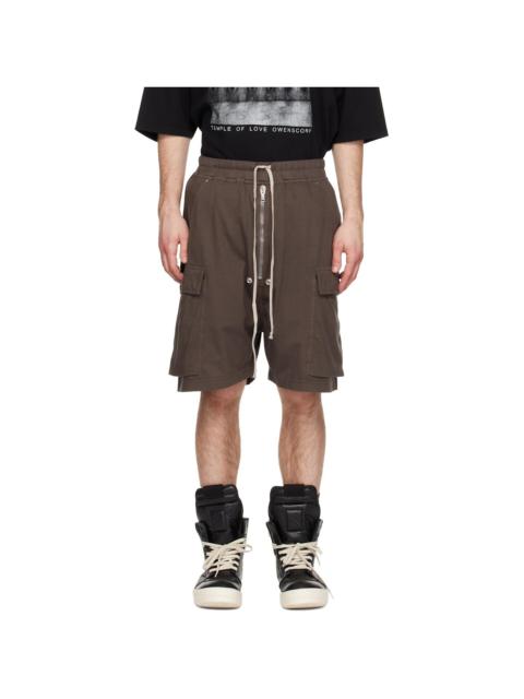 Rick Owens DRKSHDW Gray Temple Medium Jersey Cargobela Shorts