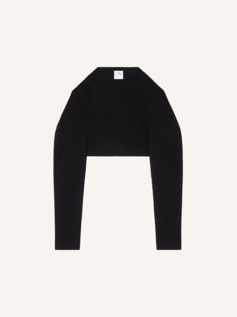 courrèges LONG SLEEVES WOOL SHOULDER COVER UP