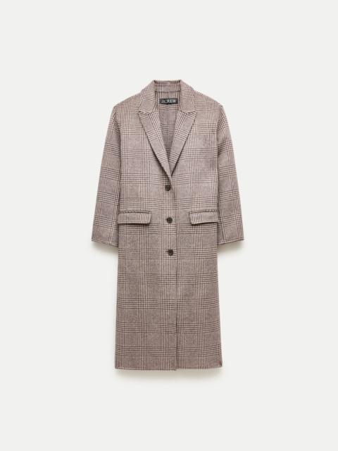 J.CREW Chiara coat in plaid double faced