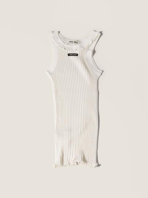 Miu Miu Silk tank top