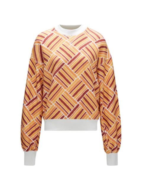 PERFECT MOMENT Eularia geometric-print cotton sweatshirt