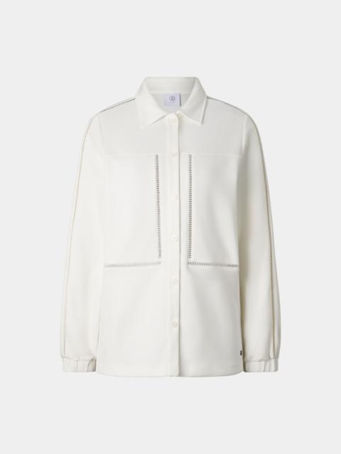 BOGNER Raquel jersey overshirt in Off-White