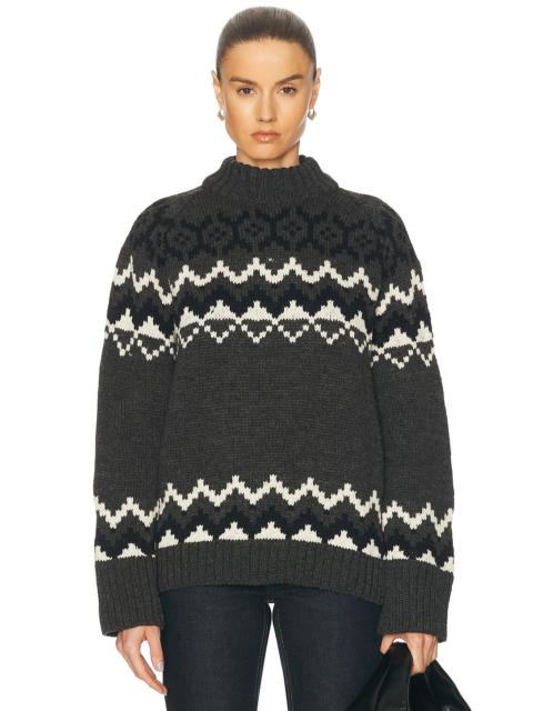 &DAUGHTER Bansha Fairisle Crewneck Sweater