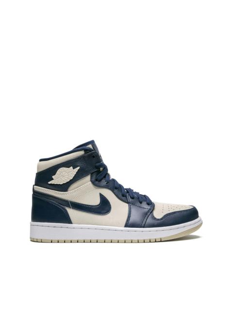 スニーカー Air Jordan 1 Retro Premium Midnight Navy Light Cream [WMNS] WMNS) Air Jordan 1 High 'Navy Cream' AQ9131-401