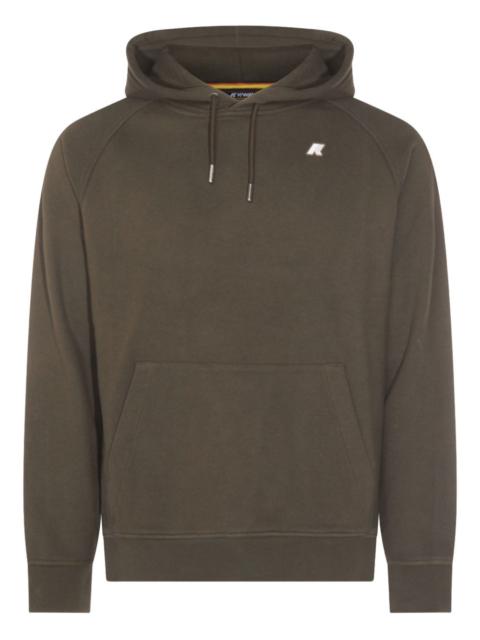 K-WAY logo-patch long-sleeve hoodie
