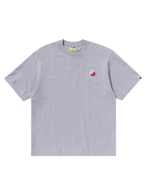 BAPE Ape Head 2 Point Relaxed Fit Tee 'Grey'