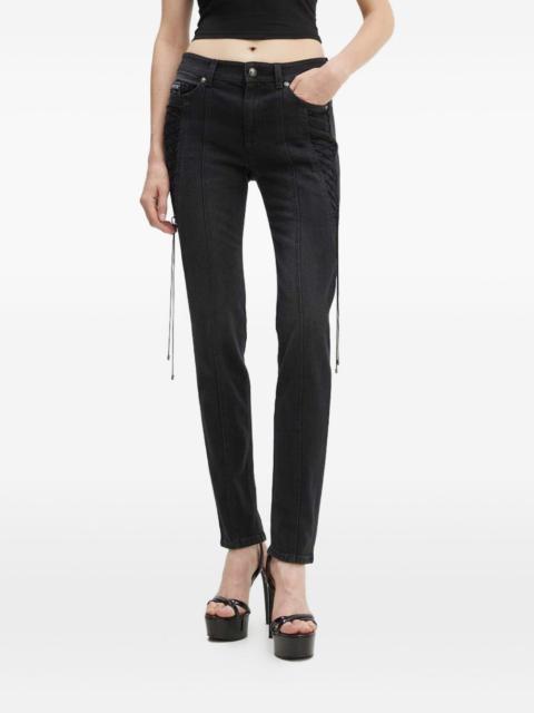 VERSACE JEANS COUTURE lace-up jeans