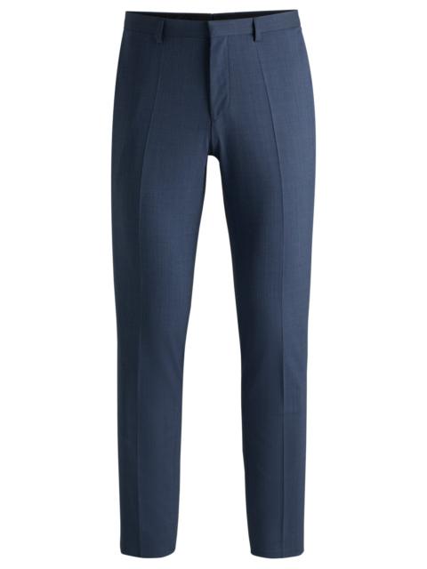 HUGO EXTRA-SLIM-FIT TROUSERS IN HOUNDSTOOTH STRETCH CLOTH