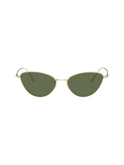 KHAITE Gold Oliver Peoples Edition 1998C Sunglasses