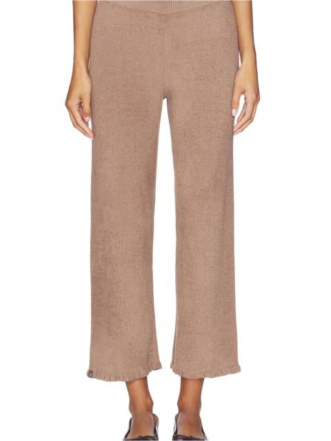 Barefoot Dreams CozyChic Ultra Lite Rib Ruffle Hem Ankle Pant
