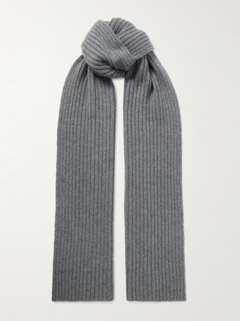 arch4 Nancy ribbed cashmere scarf Gray