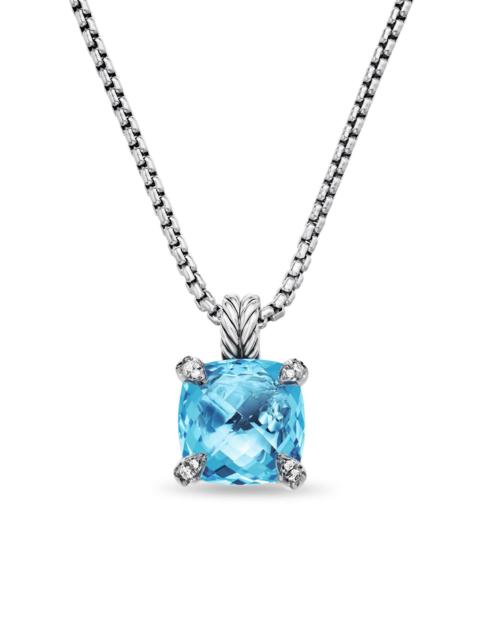 DAVID YURMAN Women's Chatelaine Pendant Necklace in Sterling Silver - Blue Topaz
