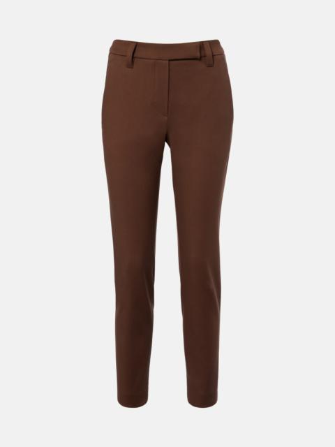 Brunello Cucinelli Cotton-blend slim pants