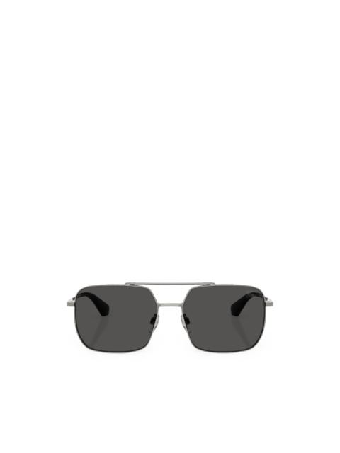Burberry check-engraved sunglasses
