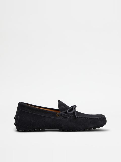 Tod's GOMMINO LOAFERS IN SUEDE - BLUE