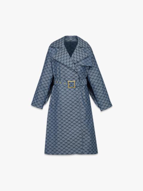 MCM Trench Coat in Lauretos Denim Jacquard