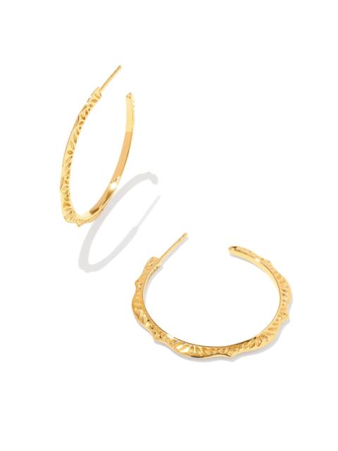 KENDRA SCOTT Sophee Hoop Earrings in 18k Gold Vermeil