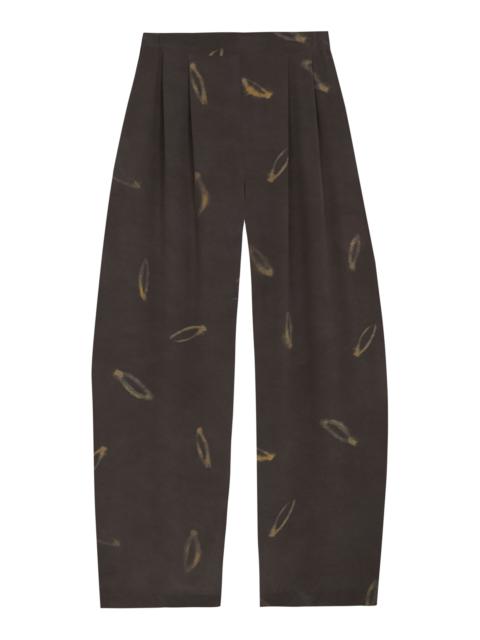 cortana Thea Silk Straight Leg Pants