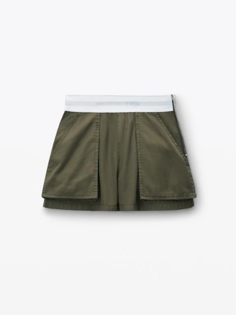 High-Waisted Cargo Rave Short