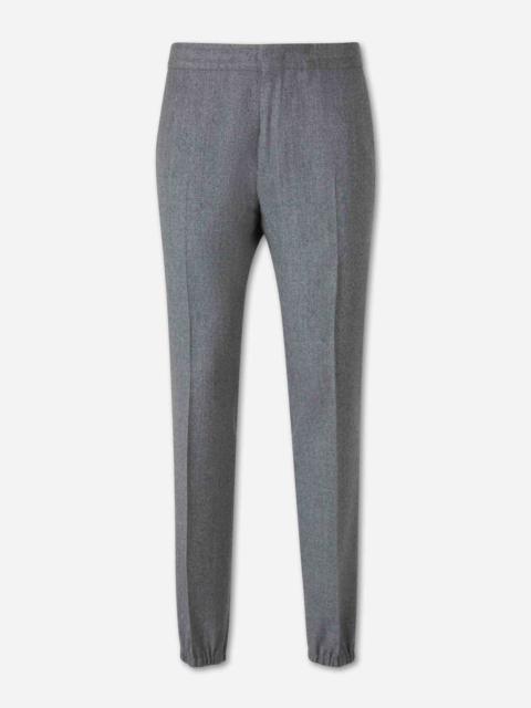 ZEGNA STRAIGHT WOOL TROUSERS