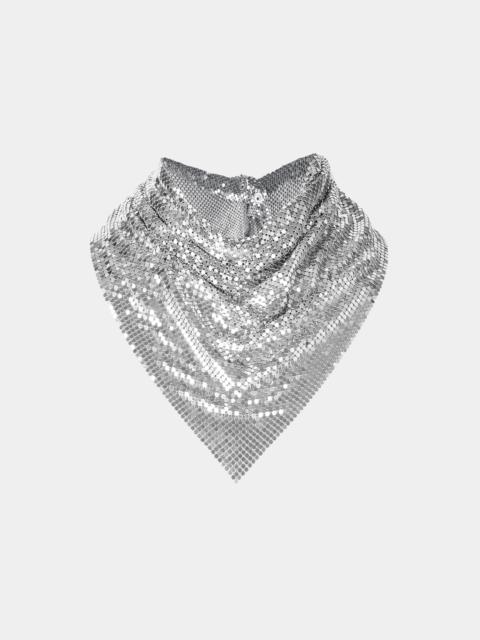 Paco Rabanne PIXEL CHAINMAIL SCARF IN SILVER