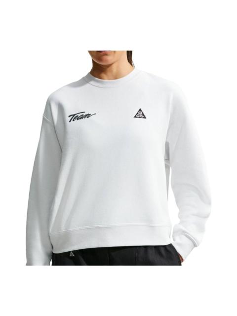 Nike (WMNS) Nike x ACG Tuff Fleece Sweatshirt 'Summit White Black' IU8168-121