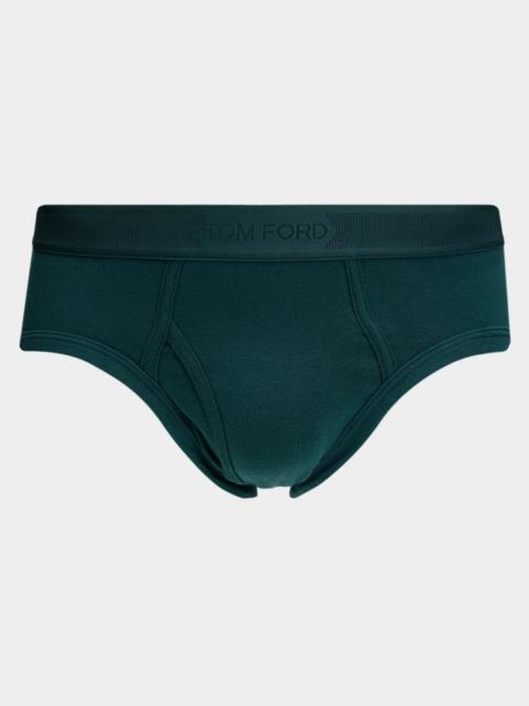 TOM FORD Men's Solid Cotton Jersey Briefs