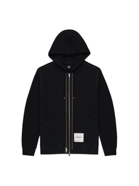 Converse Men's Converse x Slam Jam Crossover Back Logo Sports Hooded Jacket Black 10022282-A01