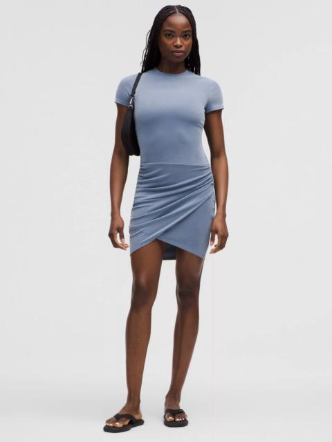 lululemon Drapey Softstreme Wrap-Skirt T-Shirt Dress