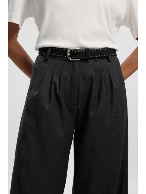 KAREN MILLEN Double Stud Suede Belt