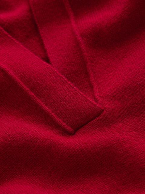 BODEN Elsie Cashmere Henley Sweater-Crimson Red