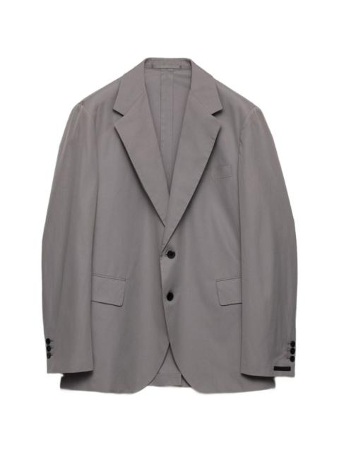 Prada single-breasted cotton jacket