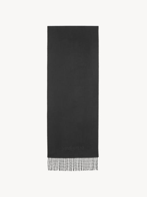SAINT LAURENT SAINT LAURENT SCARF IN CASHMERE JACQUARD