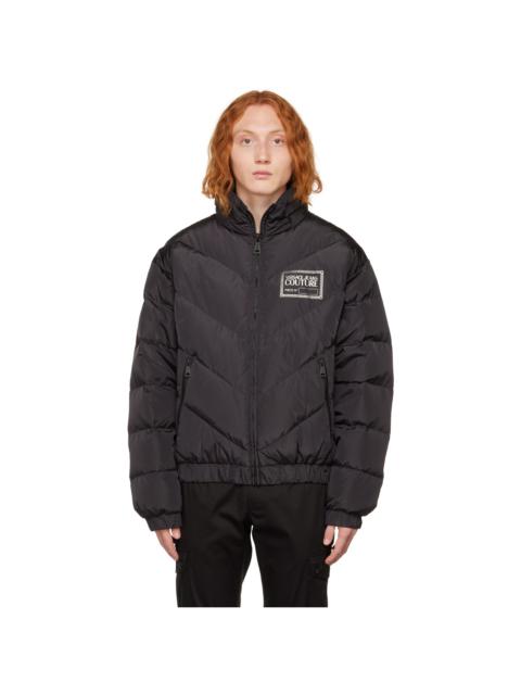 VERSACE JEANS COUTURE Black Down Piece Number Jacket