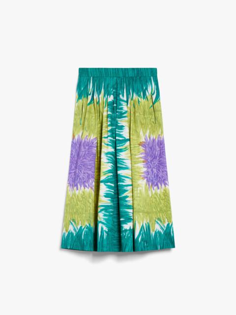 WEEKEND Max Mara CIRCEO Printed poplin skirt