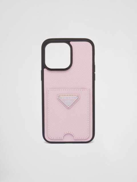 Prada Saffiano leather cover for iPhone 14 Pro Max