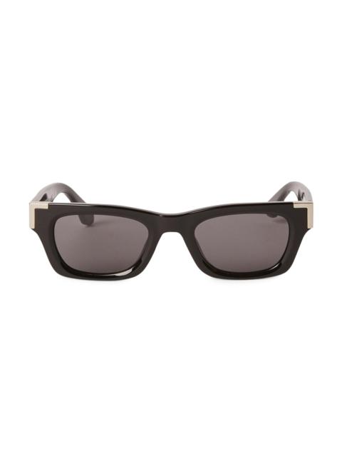 Palm Angels Women's Westport 49MM Rectangular Sunglasses - Black