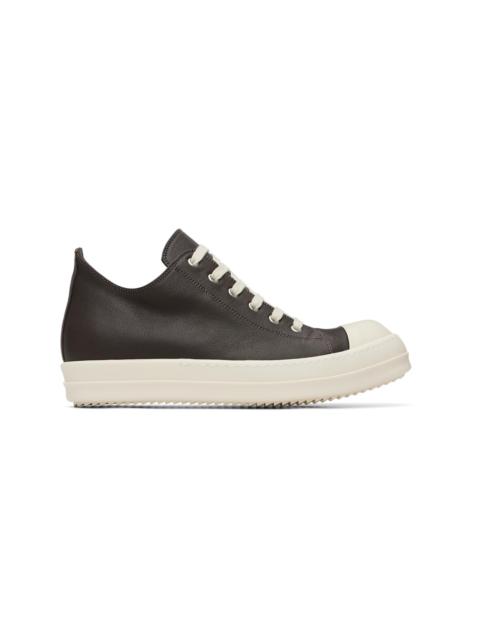 Rick Owens Brown Tower Low Sneaks Sneakers