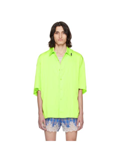 Martine Rose Green Layered Shirt