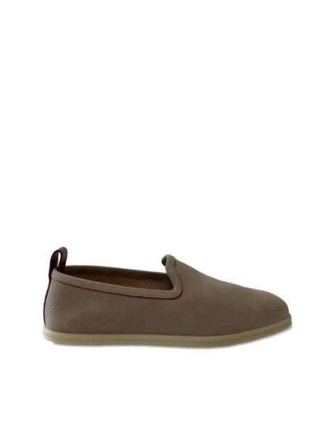 Loro Piana Venice suede-leather slip-on loafers