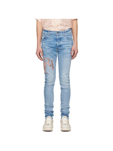 AMIRI Indigo Staggered Jeans