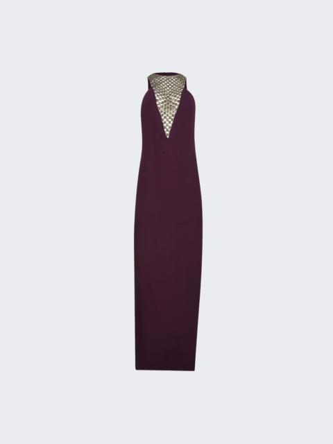 THE ATTICO Cady Dress Burgundy
