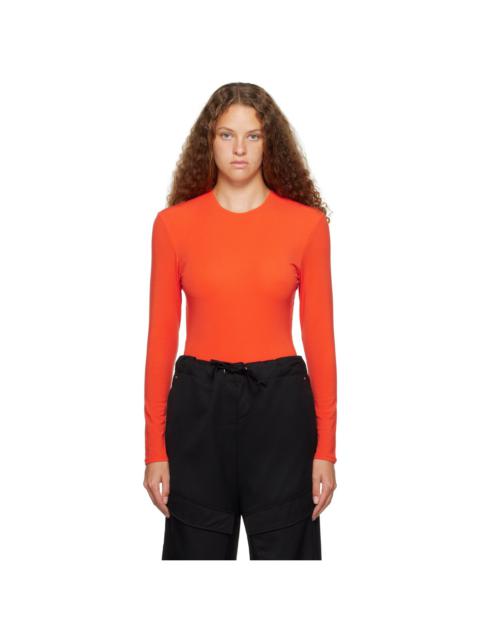 Paris Georgia Orange Backless Bodysuit