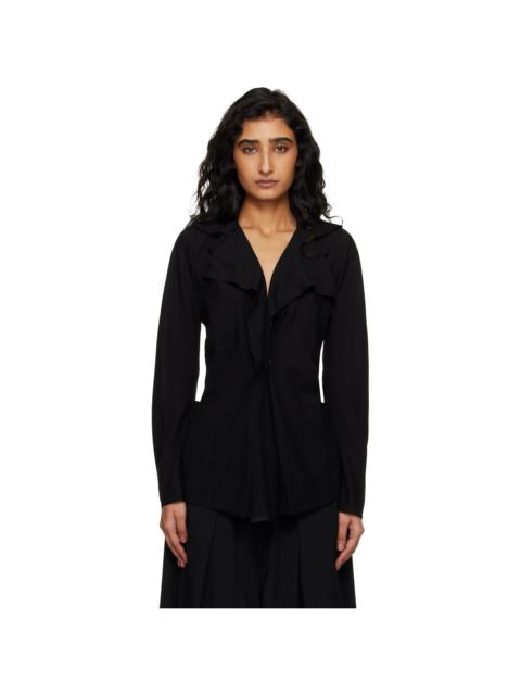 Junya Watanabe Black Georgette Blazer