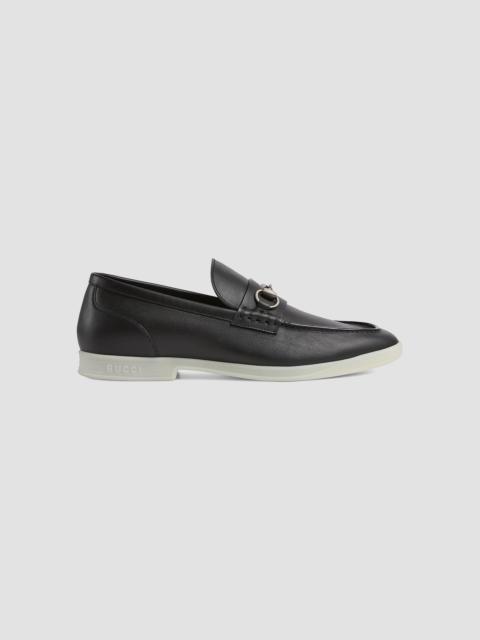 GUCCI Men's Konrad Leather Loafers - Black