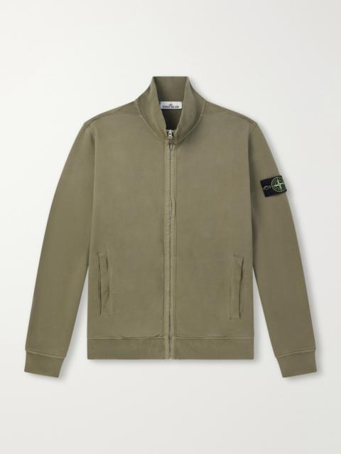 Stone Island Cotton-Jersey Zip-Up Sweater