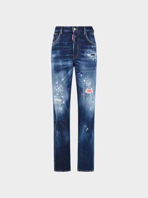 DSQUARED2 DARK NEON SPLASH WASH 642 JEANS