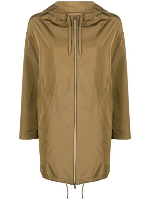Herno drawstring-design raincoat